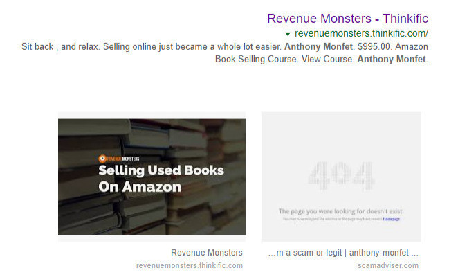 Selling used books on Amazon. Anthony Monfet's course on thinkific.com